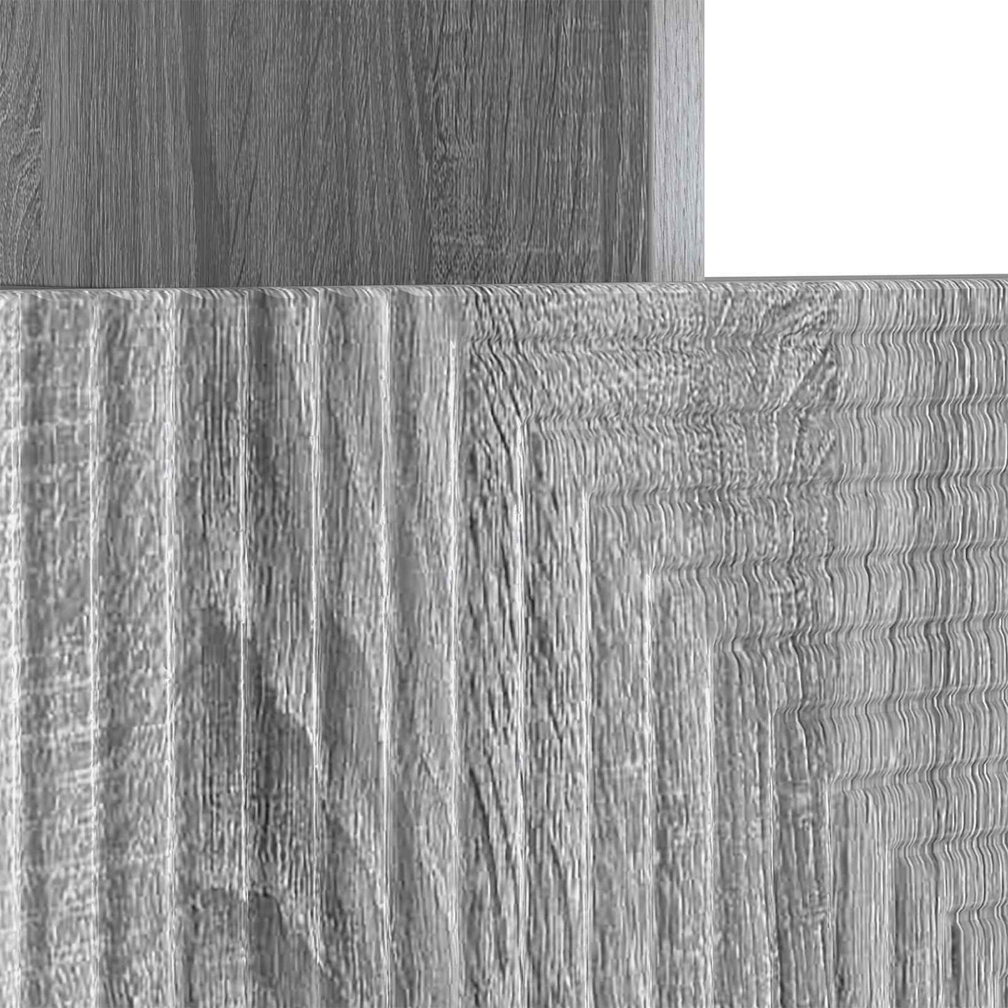 vidaXL LED TV Cabinet Grey Sonoma Engineered Wood