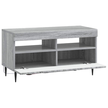 vidaXL LED TV Cabinet Grey Sonoma Engineered Wood