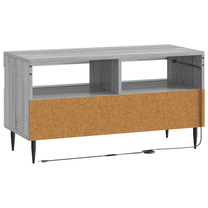 vidaXL LED TV Cabinet Grey Sonoma Engineered Wood