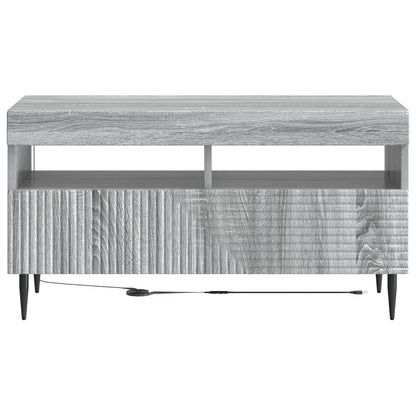 vidaXL LED TV Cabinet Grey Sonoma Engineered Wood