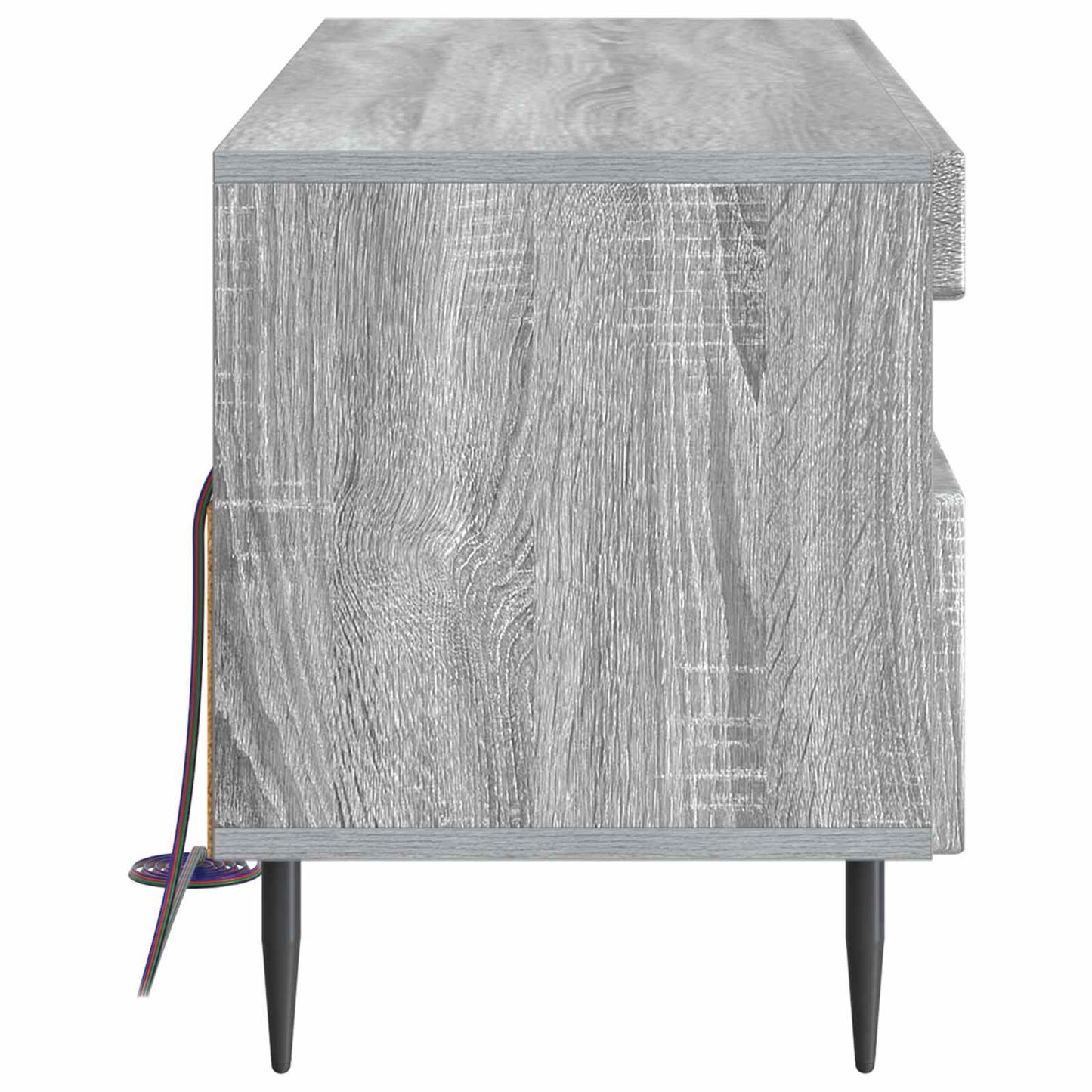 vidaXL LED TV Cabinet Grey Sonoma Engineered Wood