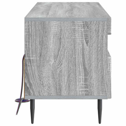 vidaXL LED TV Cabinet Grey Sonoma Engineered Wood
