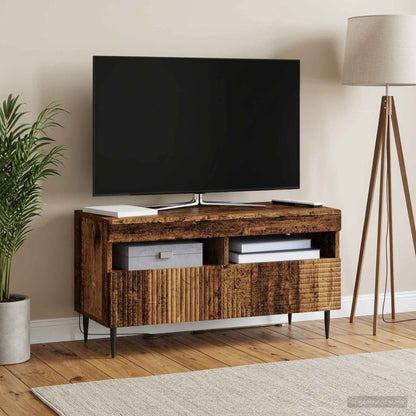 vidaXL LED TV Cabinet Old Wood Engineered Wood