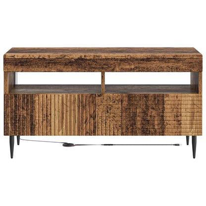 vidaXL LED TV Cabinet Old Wood Engineered Wood