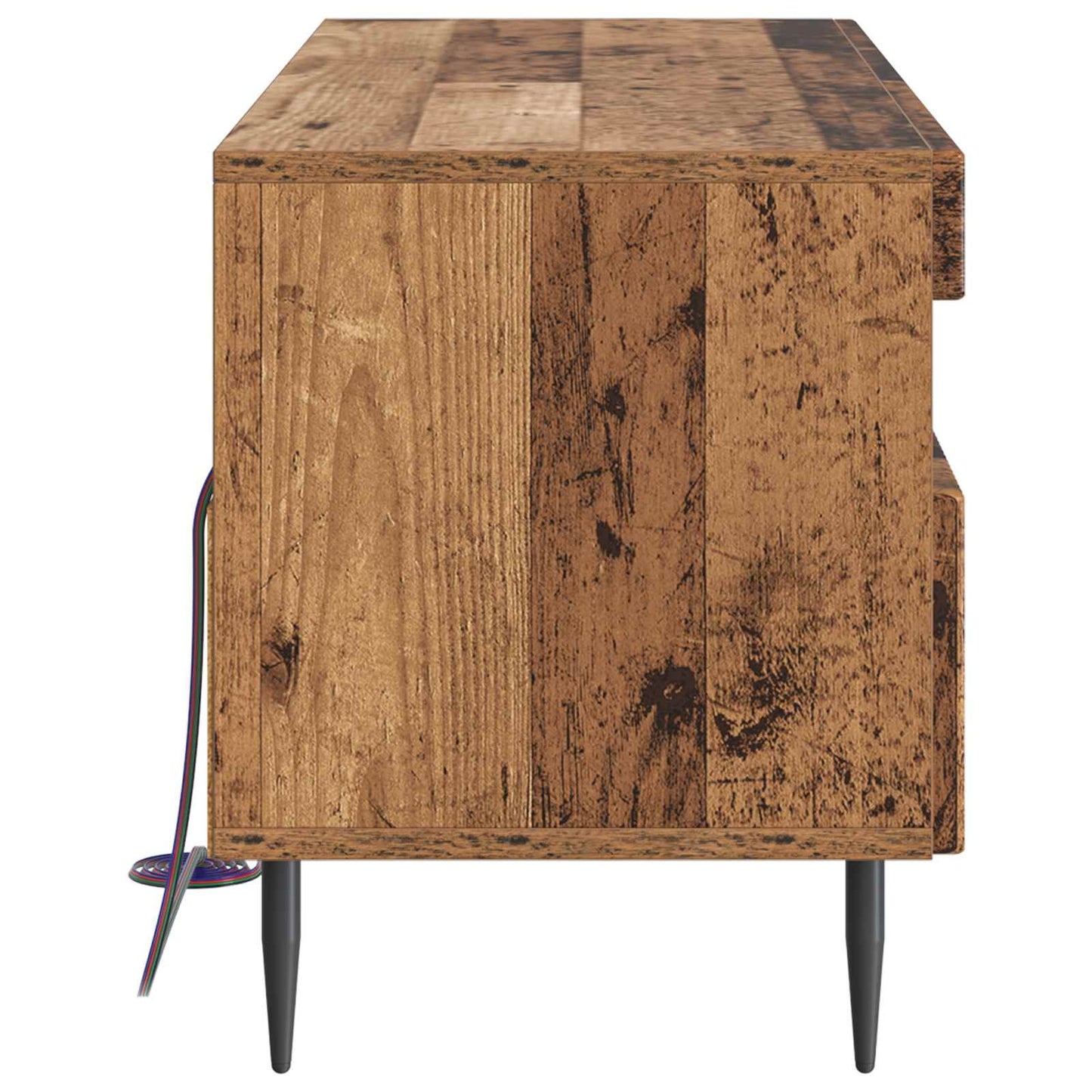 vidaXL LED TV Cabinet Old Wood Engineered Wood