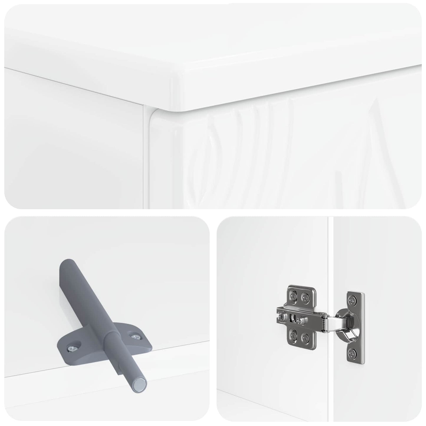 vidaXL Bathroom Sink Cabinet DELFT White 59.5 x 31.5x 59 cm