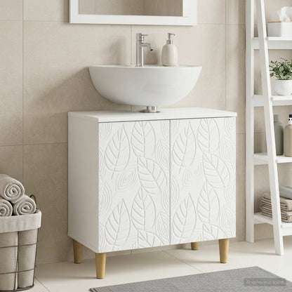 vidaXL Bathroom Sink Cabinet DELFT White 59.5 x 31.5x 59 cm