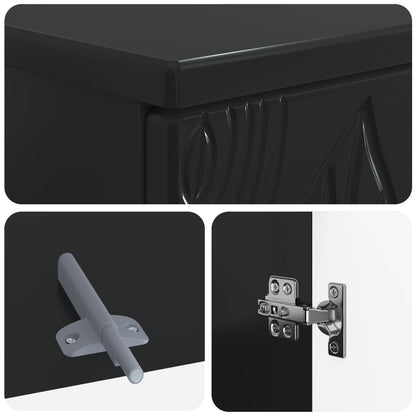 vidaXL Bathroom Sink Cabinet DELFT Black 59.5 x 31.5x 59 cm