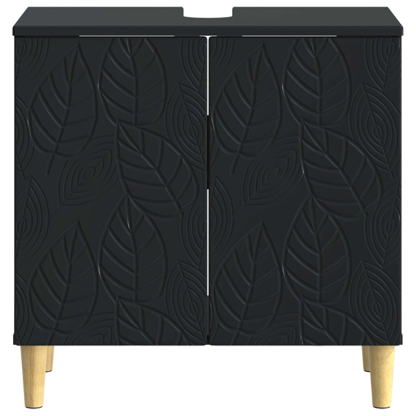 vidaXL Bathroom Sink Cabinet DELFT Black 59.5 x 31.5x 59 cm