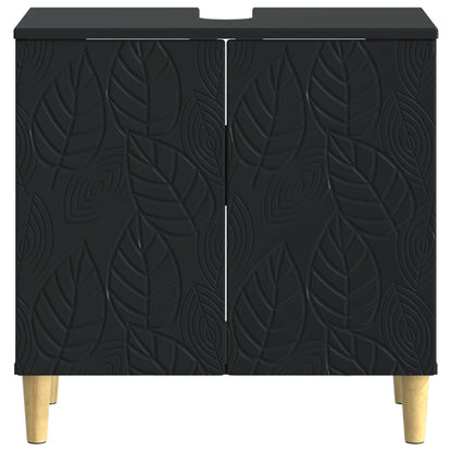 vidaXL Bathroom Sink Cabinet DELFT Black 59.5 x 31.5x 59 cm