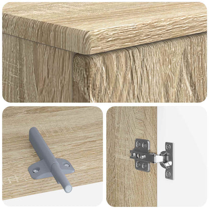 vidaXL Bathroom Sink Cabinet DELFT Sonoma Oak 59.5 x 31.5x 59 cm