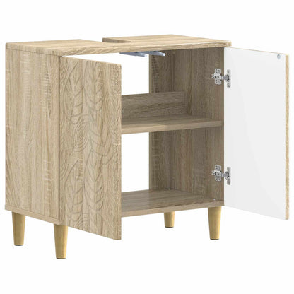vidaXL Bathroom Sink Cabinet DELFT Sonoma Oak 59.5 x 31.5x 59 cm