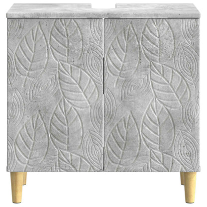 vidaXL Bathroom Sink Cabinet DELFT Concrete Grey 59.5 x 31.5x 59 cm
