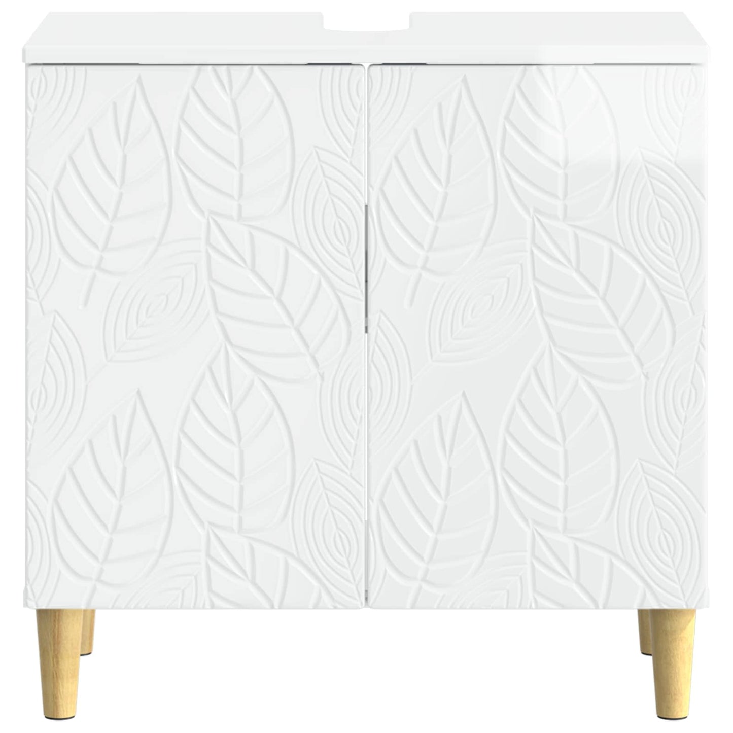 vidaXL Bathroom Sink Cabinet DELFT High Gloss White 59.5 x 31.5x 59 cm
