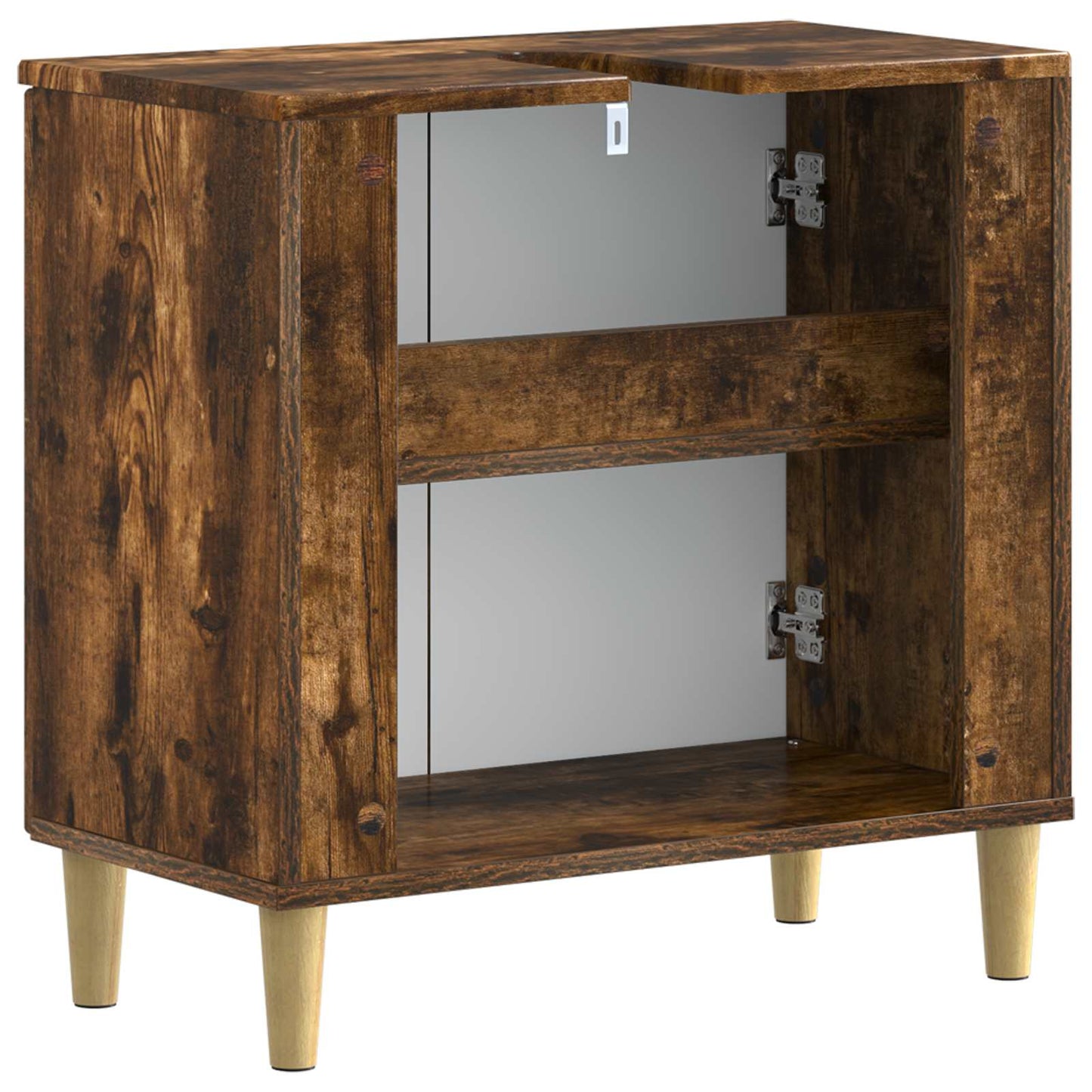 vidaXL Bathroom Sink Cabinet DELFT Smoked Oak 59.5 x 31.5x 59 cm