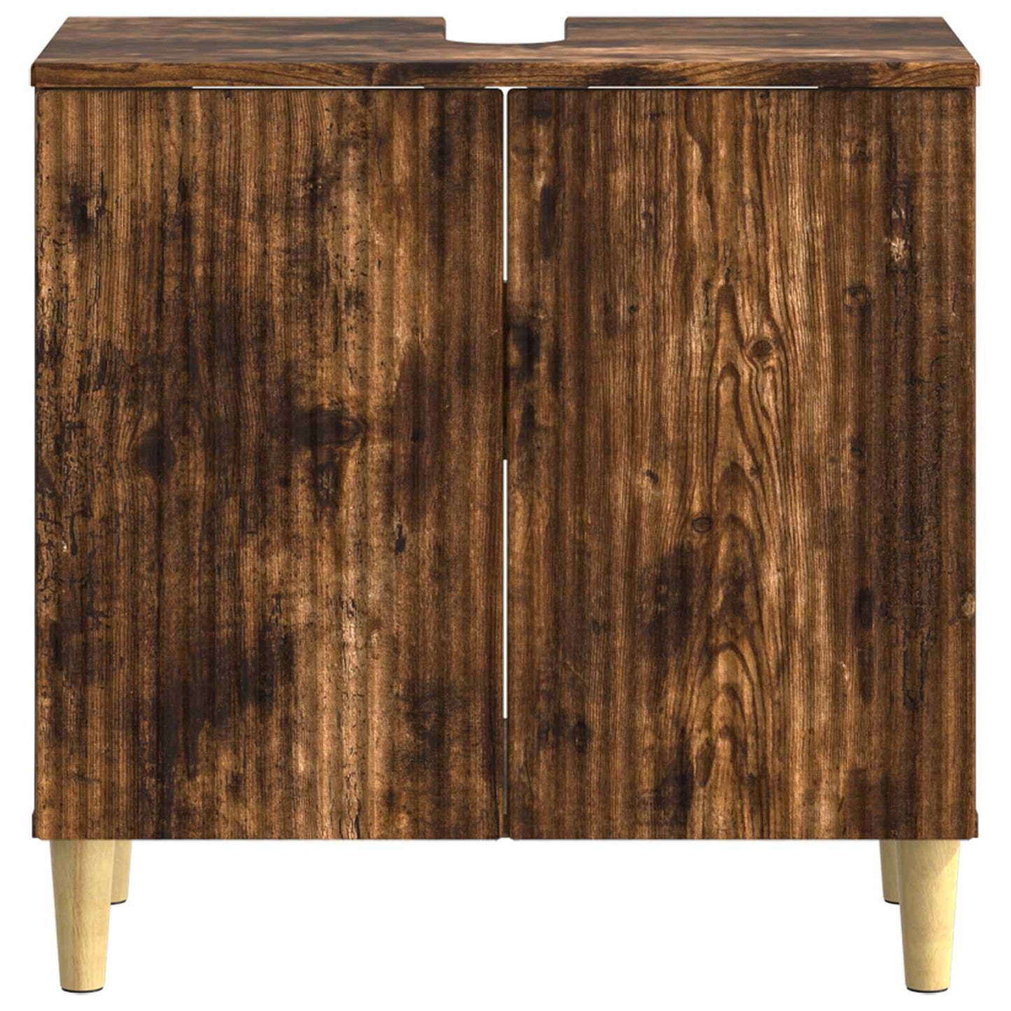 vidaXL Bathroom Sink Cabinet DELFT Smoked Oak 59.5 x 31.5x 59 cm