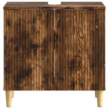 vidaXL Bathroom Sink Cabinet DELFT Smoked Oak 59.5 x 31.5x 59 cm