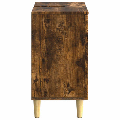 vidaXL Bathroom Sink Cabinet DELFT Smoked Oak 59.5 x 31.5x 59 cm