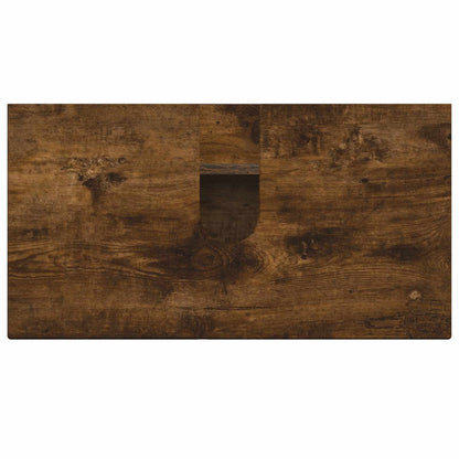 vidaXL Bathroom Sink Cabinet DELFT Smoked Oak 59.5 x 31.5x 59 cm