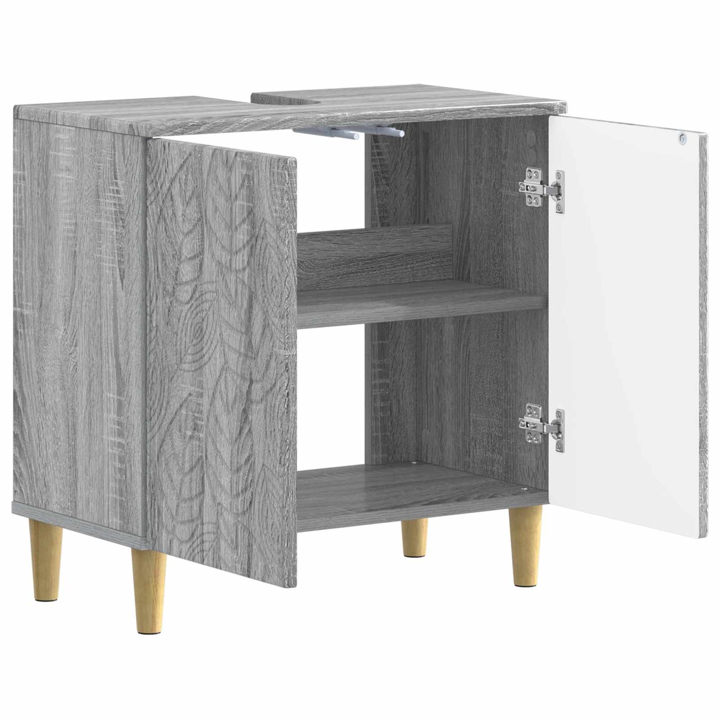 vidaXL Bathroom Sink Cabinet DELFT Grey Sonoma 59.5 x 31.5x 59 cm