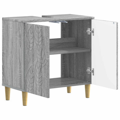 vidaXL Bathroom Sink Cabinet DELFT Grey Sonoma 59.5 x 31.5x 59 cm