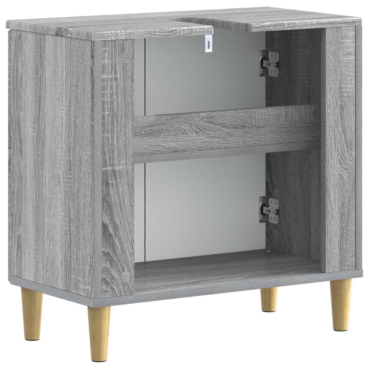 vidaXL Bathroom Sink Cabinet DELFT Grey Sonoma 59.5 x 31.5x 59 cm