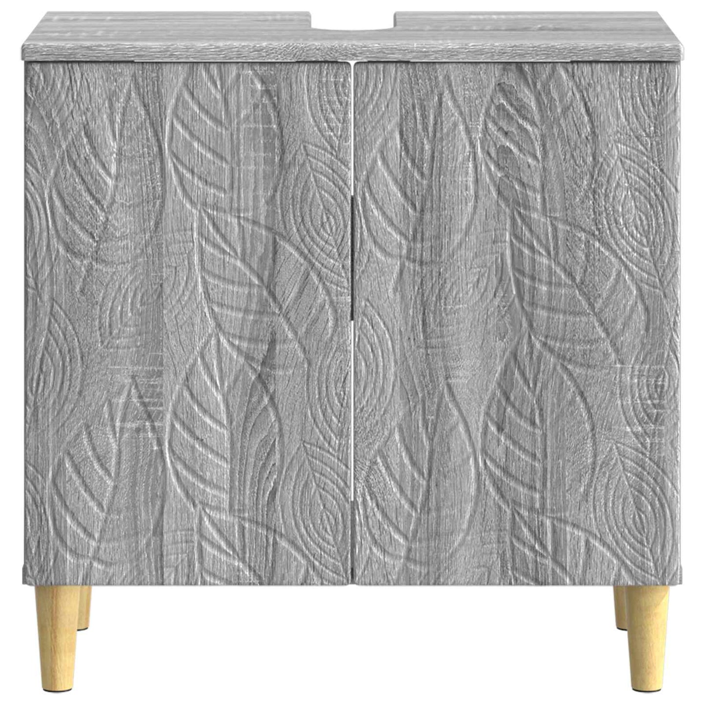 vidaXL Bathroom Sink Cabinet DELFT Grey Sonoma 59.5 x 31.5x 59 cm