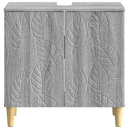 vidaXL Bathroom Sink Cabinet DELFT Grey Sonoma 59.5 x 31.5x 59 cm