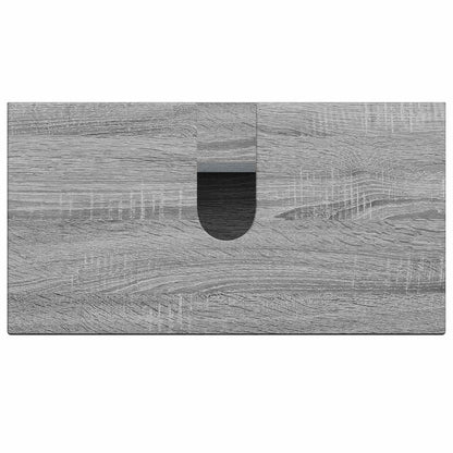 vidaXL Bathroom Sink Cabinet DELFT Grey Sonoma 59.5 x 31.5x 59 cm