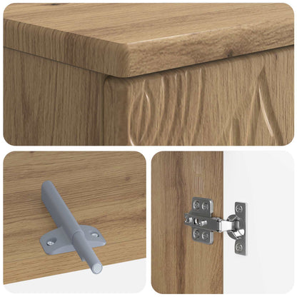 vidaXL Bathroom Sink Cabinet DELFT Artisan Oak 59.5 x 31.5x 59 cm