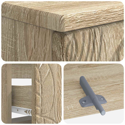 vidaXL Bathroom Sink Cabinet DELFT Sonoma Oak 82 x 41x 59 cm