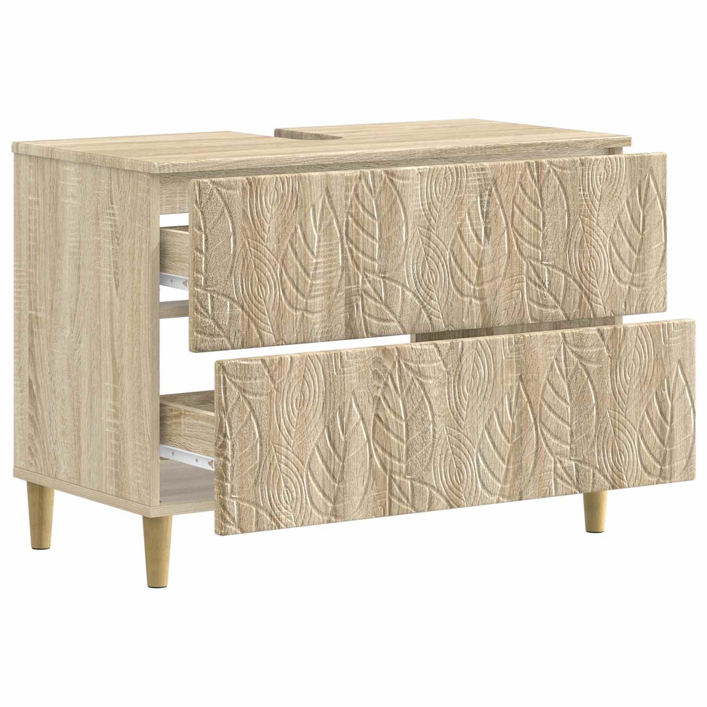 vidaXL Bathroom Sink Cabinet DELFT Sonoma Oak 82 x 41x 59 cm