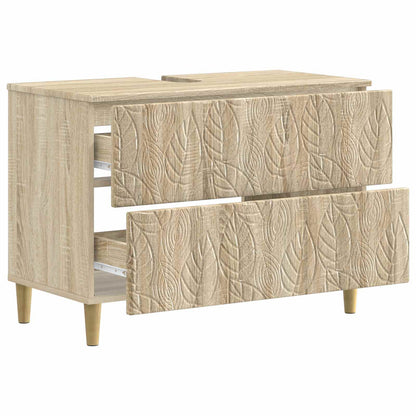 vidaXL Bathroom Sink Cabinet DELFT Sonoma Oak 82 x 41x 59 cm