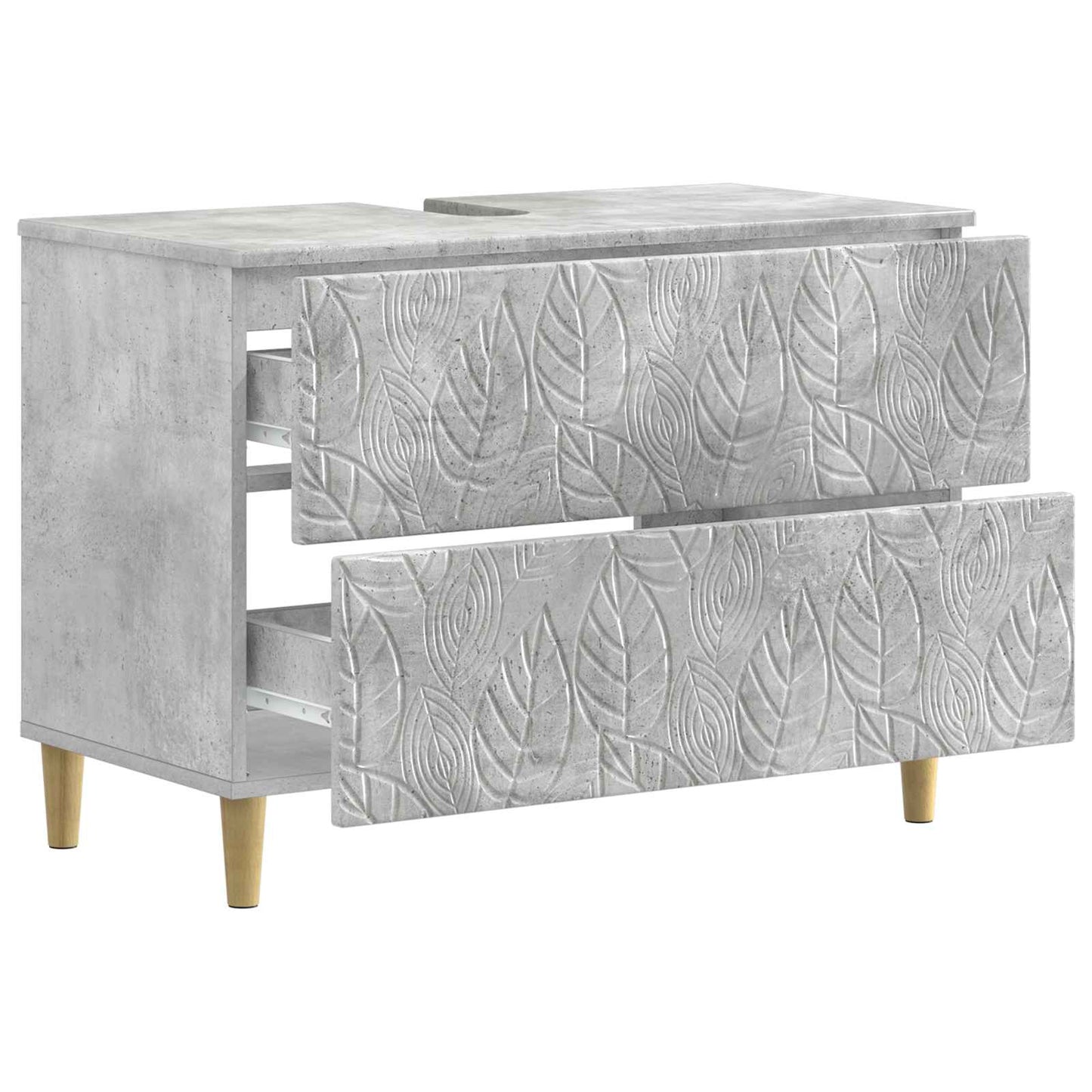 vidaXL Bathroom Sink Cabinet DELFT Concrete Grey 82 x 41x 59 cm
