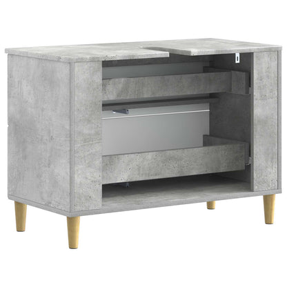 vidaXL Bathroom Sink Cabinet DELFT Concrete Grey 82 x 41x 59 cm