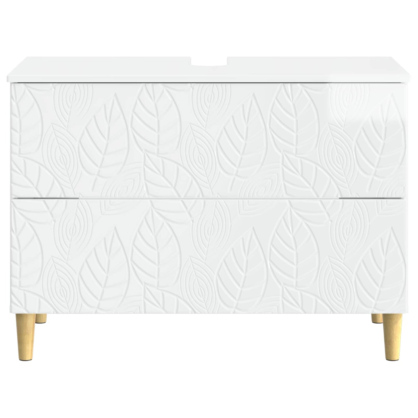 vidaXL Bathroom Sink Cabinet DELFT High Gloss White 82 x 41x 59 cm