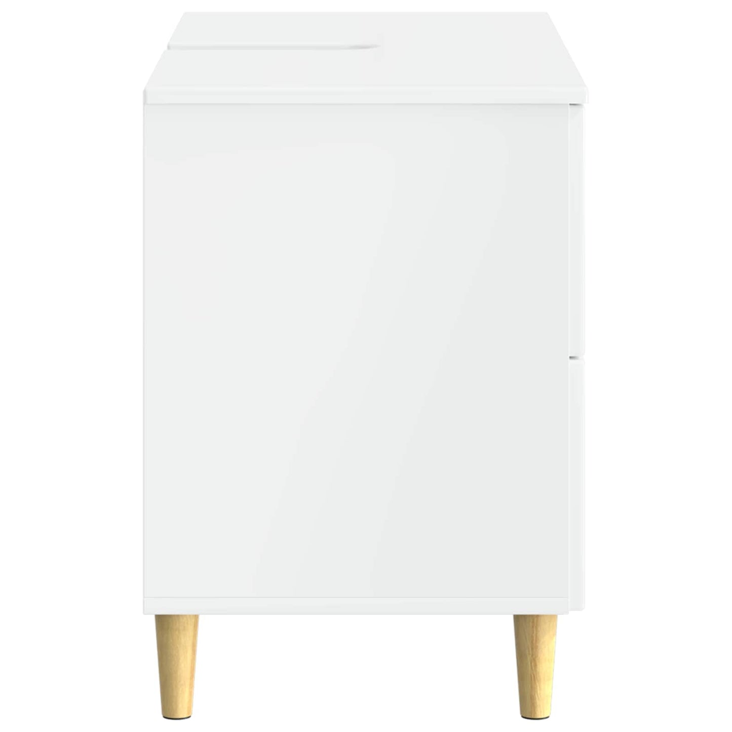 vidaXL Bathroom Sink Cabinet DELFT High Gloss White 82 x 41x 59 cm