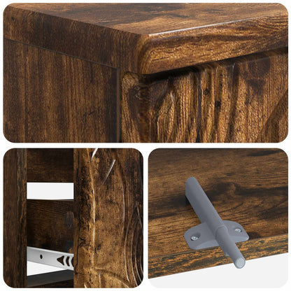 vidaXL Bathroom Sink Cabinet DELFT Smoked Oak 82 x 41x 59 cm