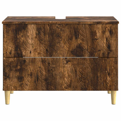 vidaXL Bathroom Sink Cabinet DELFT Smoked Oak 82 x 41x 59 cm