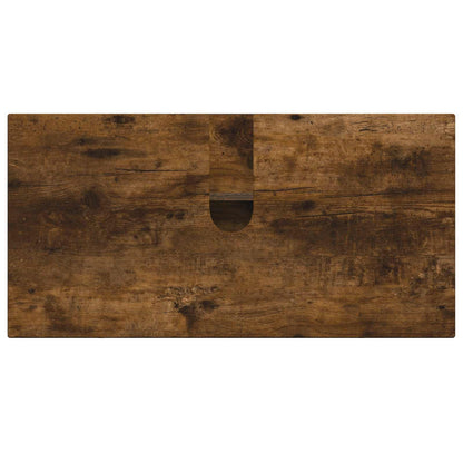 vidaXL Bathroom Sink Cabinet DELFT Smoked Oak 82 x 41x 59 cm