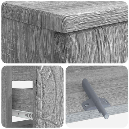 vidaXL Bathroom Sink Cabinet DELFT Grey Sonoma 82 x 41x 59 cm