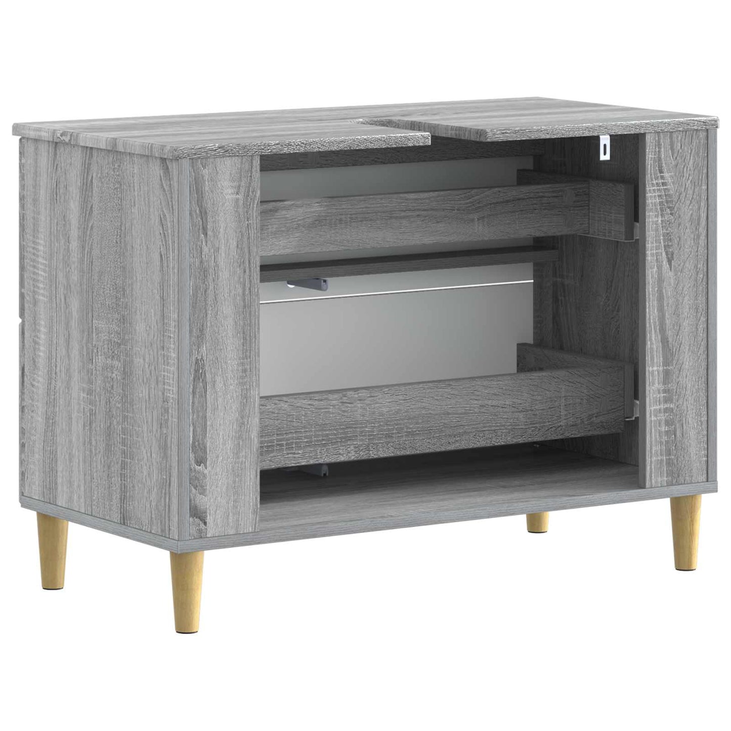 vidaXL Bathroom Sink Cabinet DELFT Grey Sonoma 82 x 41x 59 cm
