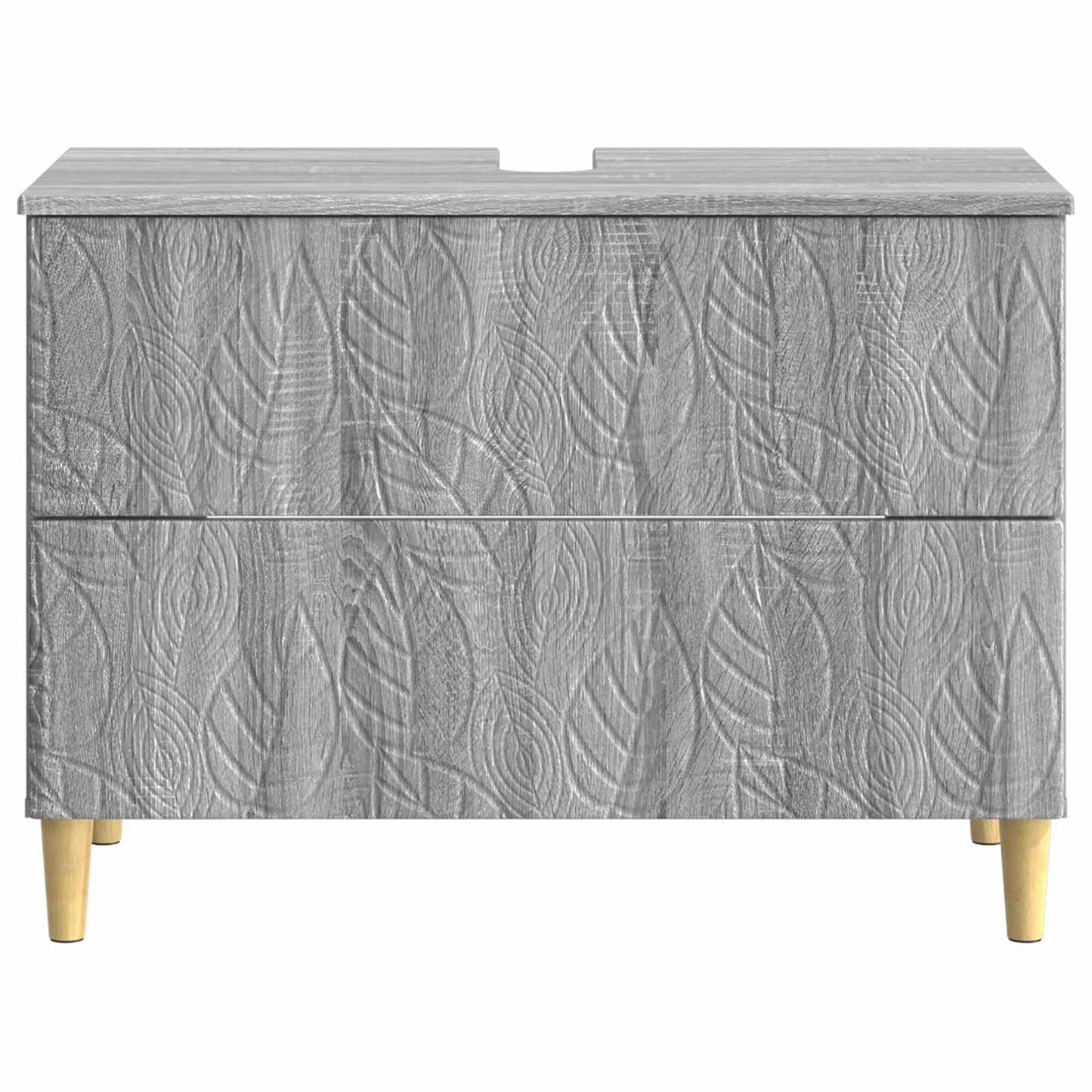 vidaXL Bathroom Sink Cabinet DELFT Grey Sonoma 82 x 41x 59 cm