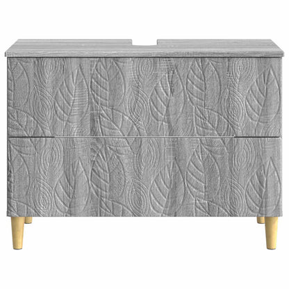 vidaXL Bathroom Sink Cabinet DELFT Grey Sonoma 82 x 41x 59 cm