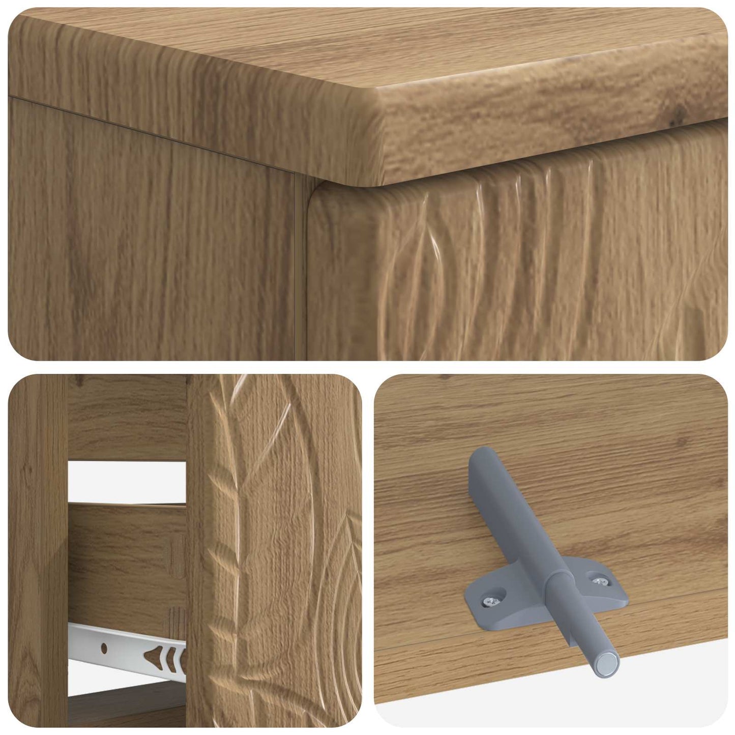 vidaXL Bathroom Sink Cabinet DELFT Artisan Oak 82 x 41x 59 cm