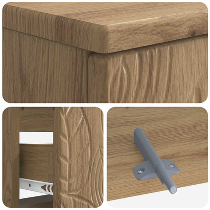 vidaXL Bathroom Sink Cabinet DELFT Artisan Oak 82 x 41x 59 cm