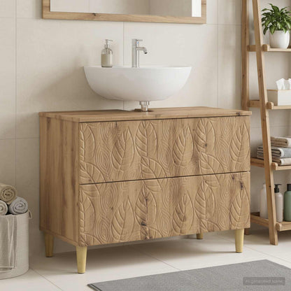 vidaXL Bathroom Sink Cabinet DELFT Artisan Oak 82 x 41x 59 cm