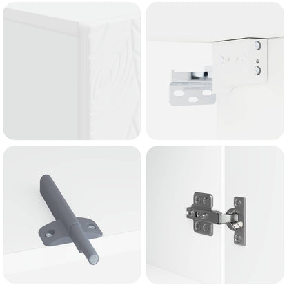 vidaXL Bathroom Wall Cabinet DELFT White 30 x 31 x 59 cm