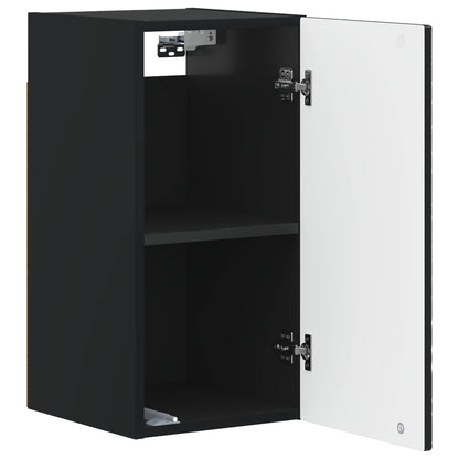 vidaXL Bathroom Wall Cabinet DELFT Black 30 x 31 x 59 cm