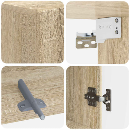 vidaXL Bathroom Wall Cabinet DELFT Sonoma Oak 30 x 31 x 59 cm